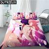 Hot Sale Game Anime Genshin Impact Printed Bedding Set Duvet Covers Pillowcases Comforter Bedding Set Bedclothes Duvet Cover 03