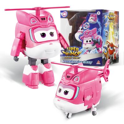 Super Wings S8 NOU Dizzy 5 Inch Transformabil Transformare de la Avion la Robot în 10 Pași Figurine de Acțiune cu Deformare Jucării pentru Copii
