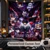 Personalized Wall Tapestry,Death Note Custom Printed Name, Fabric Wall Art For Indoor Room Backdrop