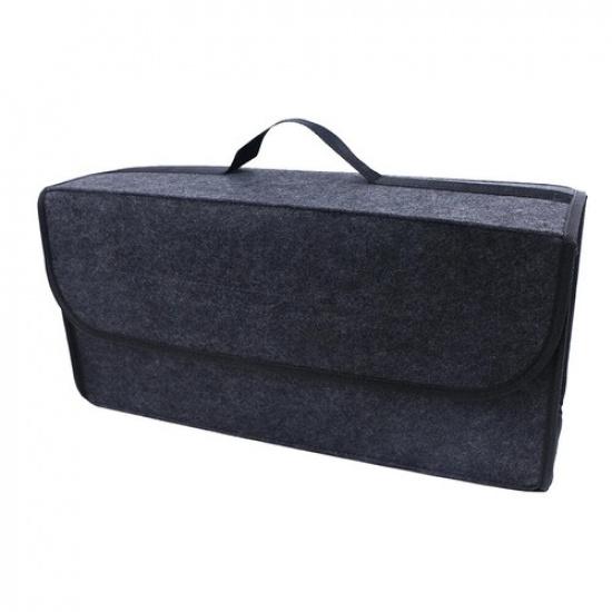 Foldable Felt Car Trunk Storage Box Dark Gray Car Organizer Stowing Tidying Box