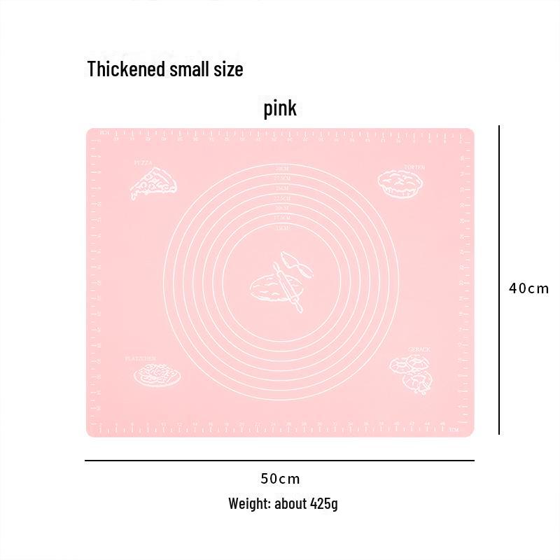 Large Non-Slip Silicone Kneading and Rolling Pad - Thick, Non-Stick Baking Mat