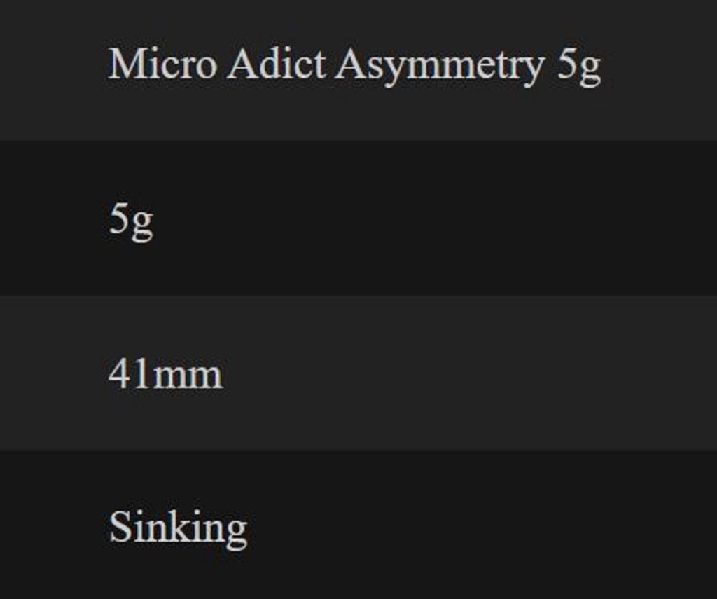 Little Jack Metal Jig Micro Adict Asymmetry 41mm 5 Grams 03 (6583)