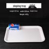 Qianxing A8 White Melamine Rectangular Serving Tray Set (2-Pack)