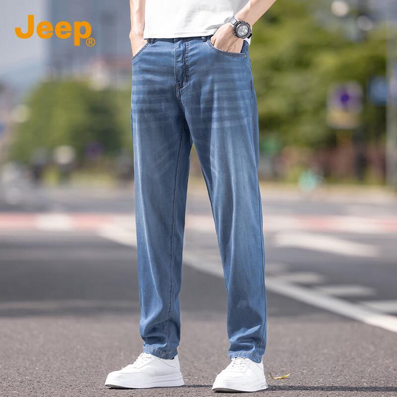 

Jeep Мужские джинсы прямого кроя из тенселя лиоцелла 32