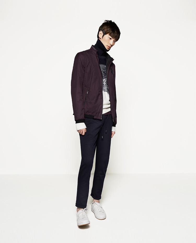 Męska kurtka Goldberg w stylu koreańskim z teksturą – Wygodna, modna i wykwintna odzież wierzchnia