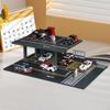 1/64 Model Car Display Organizer Decorative Toy Storage Box Parking Garage Diorama