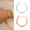 New Luxury Gold Color Heart Bracelet - Stainless Steel Jewelry for Women Hypoallergenic Gift Party Bangles Chain Accessories