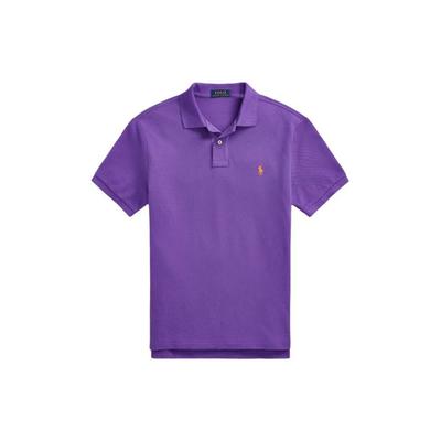 Polo Solid Color Cotton Polo Shirt With Small Pony Embroidery Men Tops Purple MNPOKNI1N822265-510