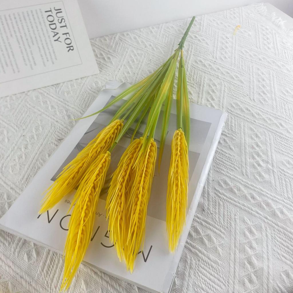 10pcs Artificial Plants: 5 Barley Ears, Rice Paddies, Pastoral Crops, Home Decoration Furnishings
