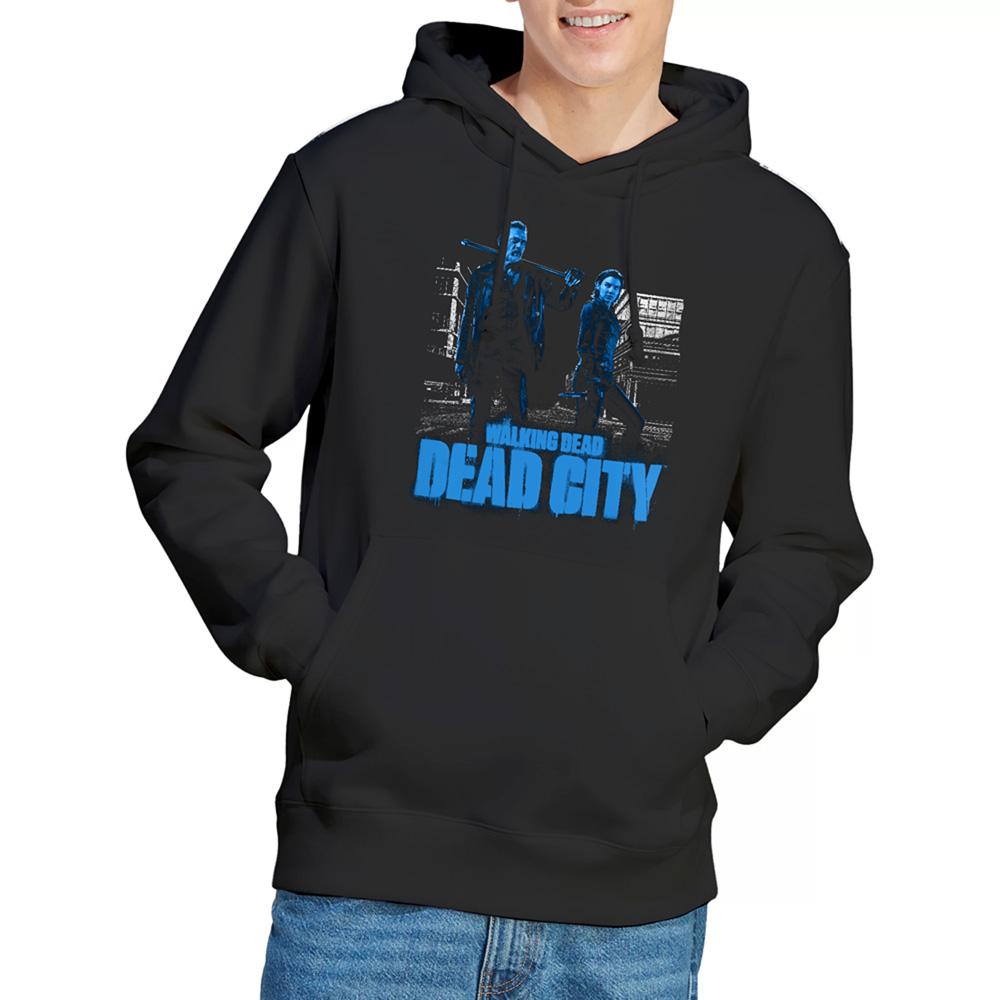 The Walking Dead Unisex Adult Dead City Negan & Maggie Monotone Hoodie