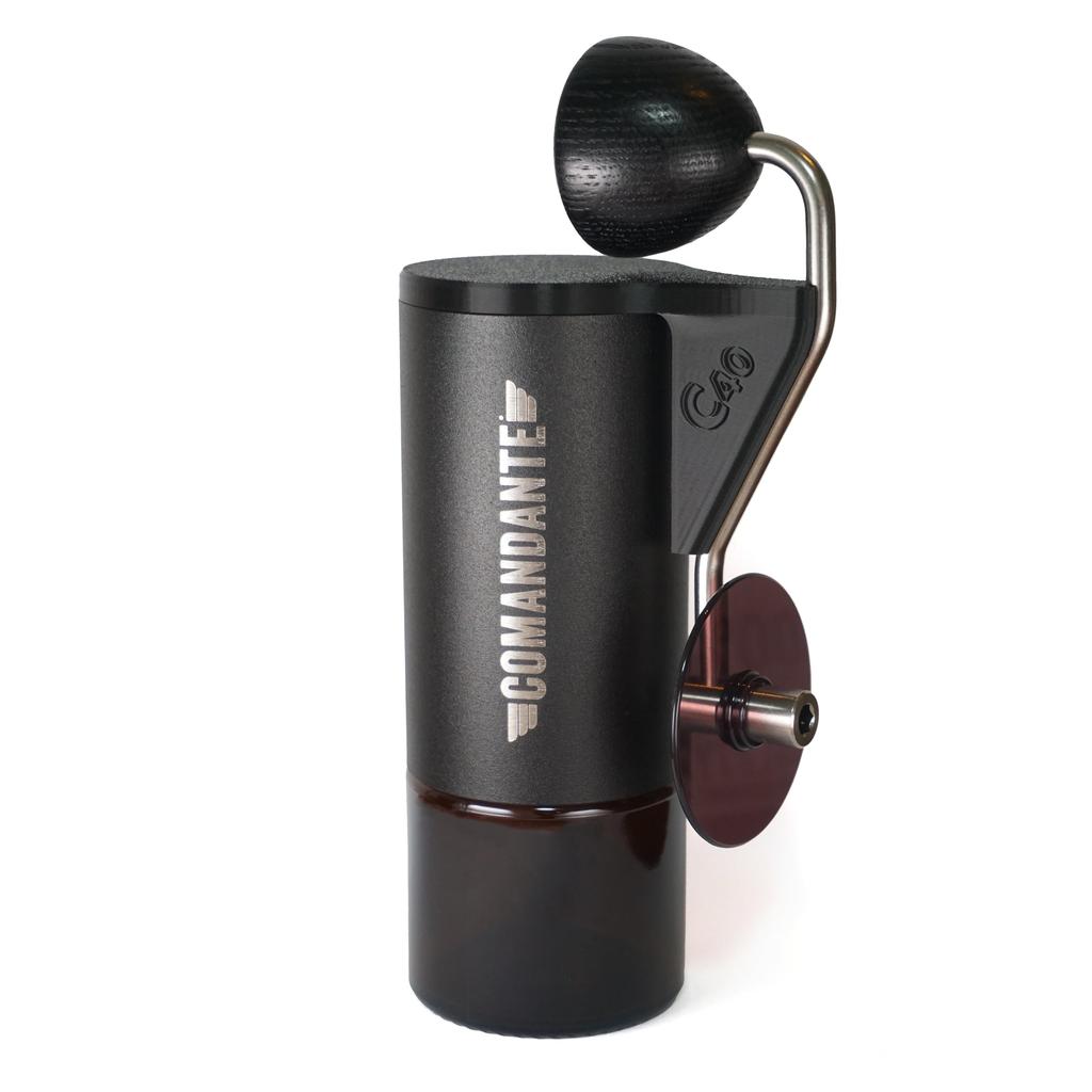 BERGBUCH Comandante Crank Holder for C40, C60, X25, and Other Coffee Grinders (Black, C40 (Mk4Mk3))