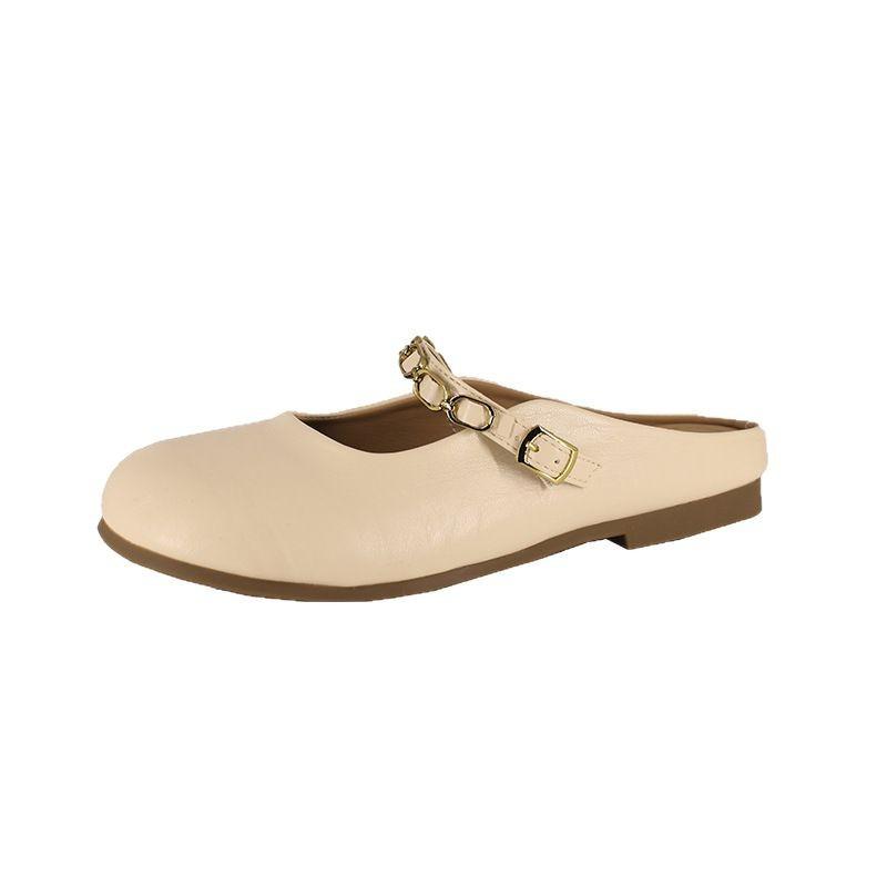 Mary Jane Bag Head Half Slippers Women Wear Lazy Pedal Summer 2025 New with Skirt Muller Cool Slippers