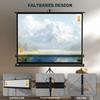 Projection Screen in 4:3 Format, Cinema Screen, Presentation Surface for Home or Office, Black