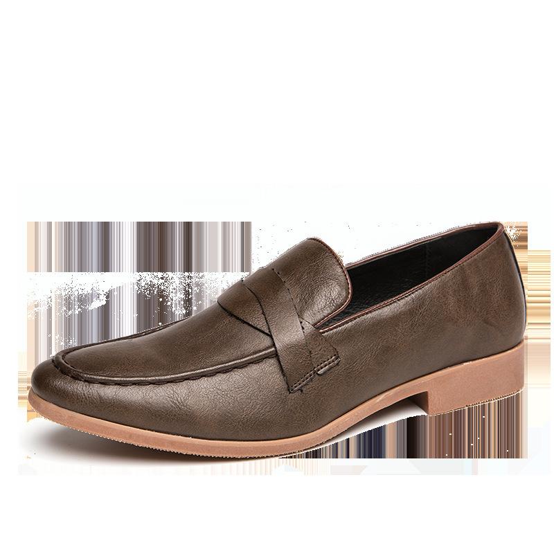 

Foreign trade dress business leather shoes men s foot cover tide casual British trend 2019 new large size 47 men s shoes 47
