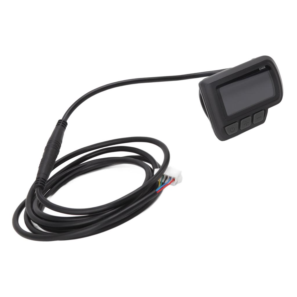LCD EN06 Elektrisk Display Elektrisk Sykkel Smart Flytende Krystall Måler Vanntett Kobling