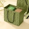 Green, Handheld Gift Bag, Companion Gift Packaging Bag, Light Luxury, Clothing, Candy, Storage, White Card Paper Bag