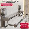 Suction Cup Style Towel Holder Wall-Mounted Towel Bar Towel Storage Rack  Apartment