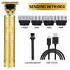 Professional Hair Clippers Electric Haircut Kit Hair Trimmer Grooming Waterproof Rechargeable Close Cutting T Blade for Men