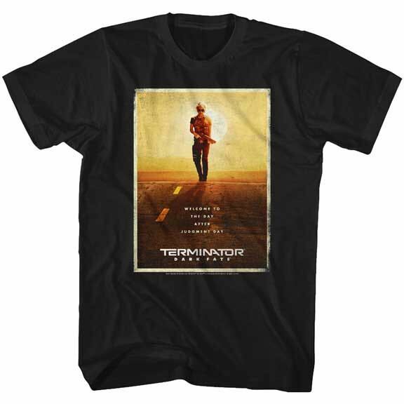 

Terminator Dark Fate Movie T-Shirt Official Movie Poster Black Cotton SM5XL Unisex T-Shirt XXXL
