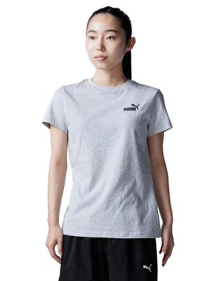 Casual ESS Small 1 Logo 2025 Hellgrau Heather Nein. T-Shirt, 687596, Damen, Frühling/Sommer Farbgebung, (04)