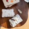 Plain strip quilted cartoon animal change bag card bag earphone lipstick storage bag