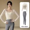 Mesh Long-sleeved Top with Chest Pad, Beauty Vest, Pilates Training Yoga Clothes, Women's Gym Sports Running T-shirt