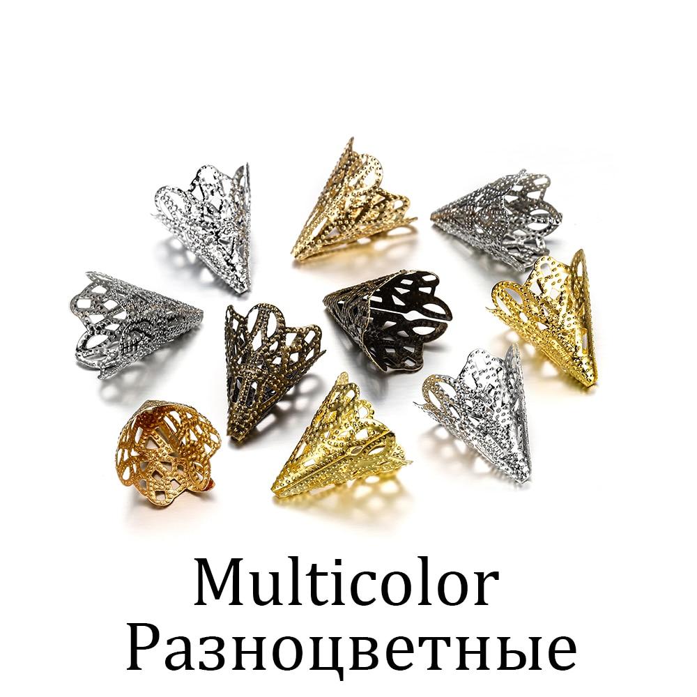 

30 шт. Підвіски 17x20 мм Філігранна квітка у формі конуса з бісеру Ковпачок для DIY Сережки Намисто Ювелірні вироби Знахідки для виготовлення Аксесуари