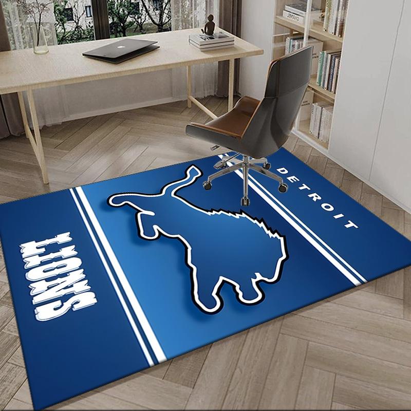 Detroit Team Spirit Carpet, Kitchen Rugs, Yoga Mat, Non-Slip Mats, Rug for Bathroom, Living Room bedroom, Camping Rugs Christmas Gift
