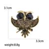 Creative Retro Owl Brooch Fashionable Personalized Women'S Corsage Cardigan Pin Button Sweater Coat With Accessories
