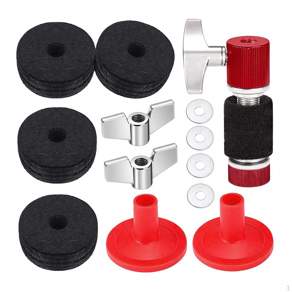 13 Pieces Cymbal Felt Kits Replacement Accessories Percussion Instrument Durable