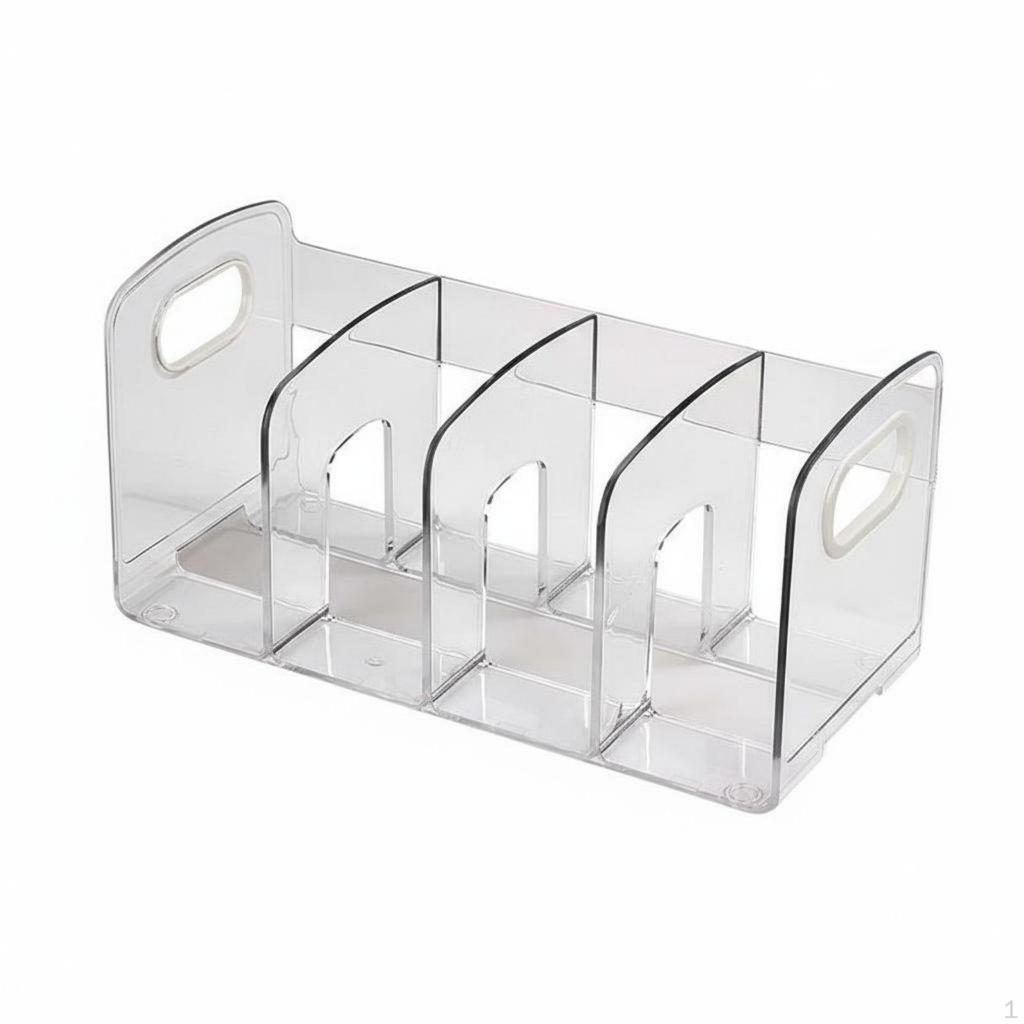 Expandable Bookend Transparent Book Holder SpaceSaving Desk Shelf for Students, Educators, School,