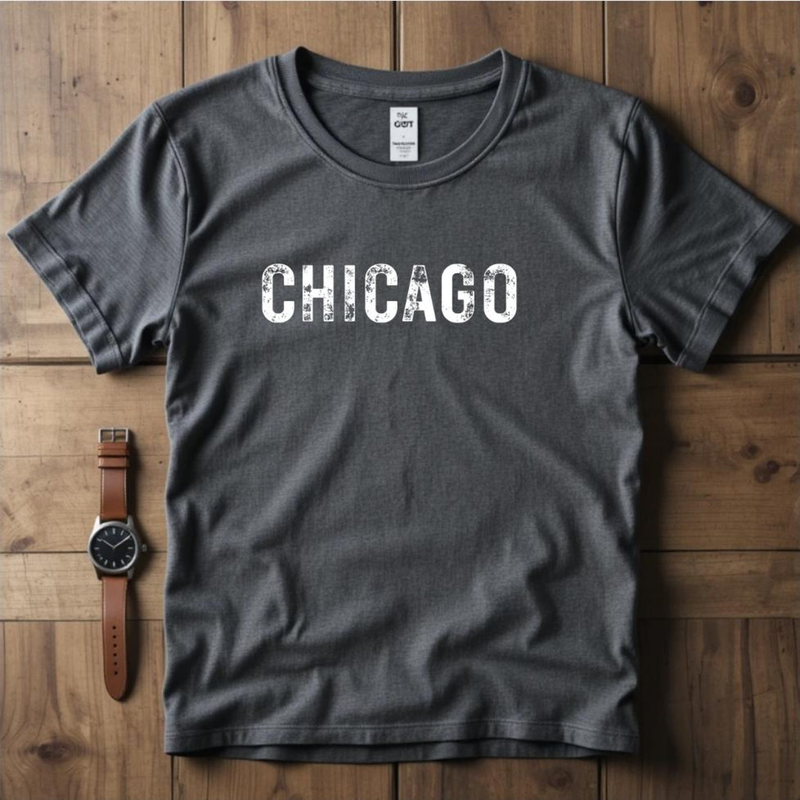 Chicago Distressed Shirt, Chicago Illinois T-Shirt, Vintage Chicago Graphic Tee, City Pride Shirt, Chicago Gift Shirt 2XL