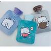 Kaaipee Mini Hot Water Bottle with Cute Cover, Eco-Friendly Refillable Hot Water Bottle, Small Size, Cold Weather Protection, Relieves Fatigue, Perfec
