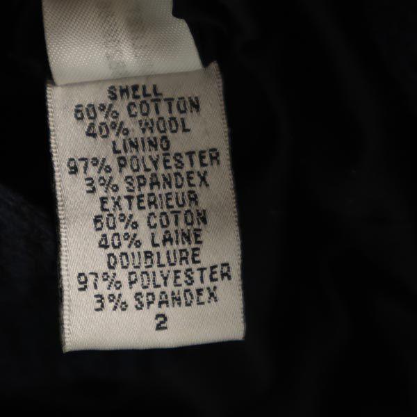 DIANE VON FURSTENBERG Frill Long coat S Navy Women Used