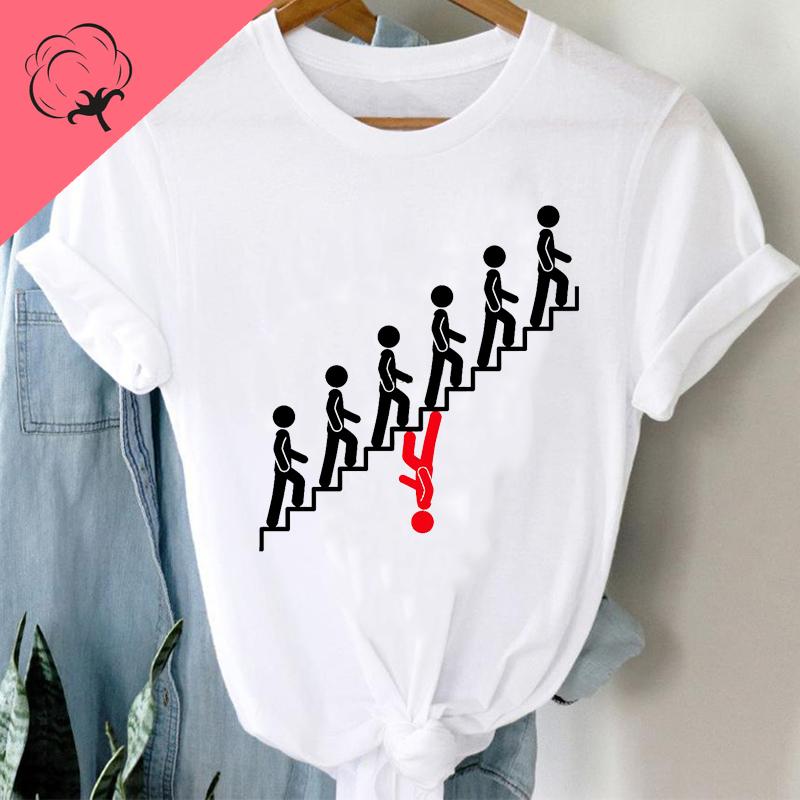 

Cartoon Wine Fun Fashion Clothing Summer Fashion Tshirt Cotton Shortsleeved Roundneck Womens Top 4XL