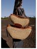 2025 Trendy Large Capacity Polish Straw Shoulder Beach Bag
