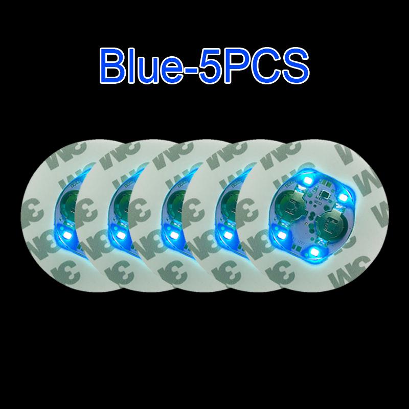 

5-50Pcs LED Coasters Luminous Battery Powered Liquor Bottles Coaster Stickers Light Up Cup Mats For Bar Club Party Decor Lights Diameter- 6CM