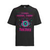 Stronger Better Faster Techno Music Party Summer Cotton Organic Mens T-Shirt Mens Womens Tees Top