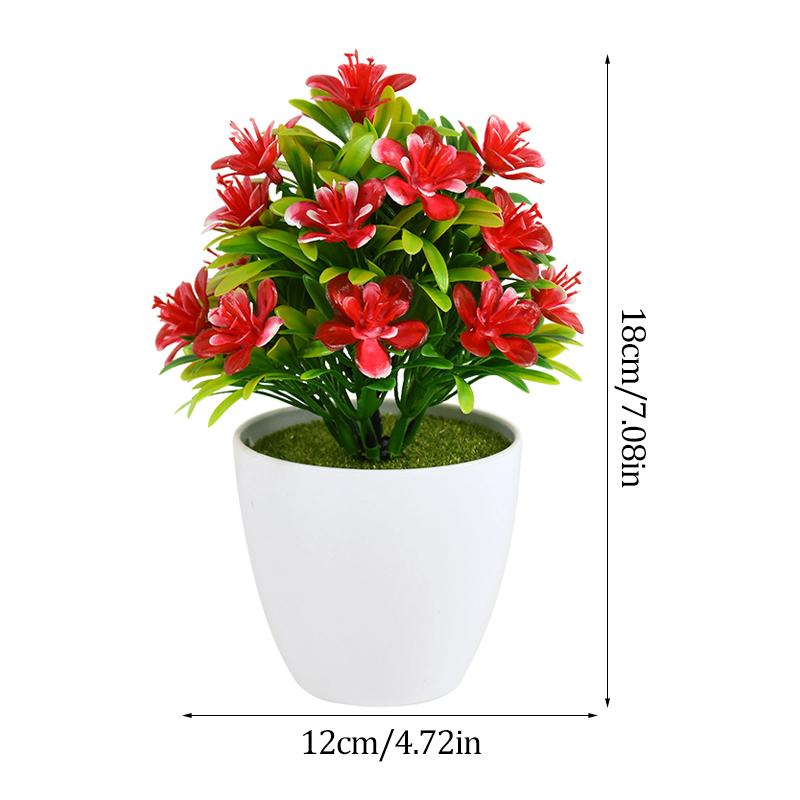 Umělé plastové rostliny Bonsai Malý stromeček Květináč Květinová zahrada Umělá aranžmá rostlin Ozdoby Pokoj Domácí Dekorace na stůl