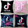 Popular Social Platform TikTok Cushion Cover Soft & Easy-Wash Pillow Case – Versatile for Couch, Bed, Travel and Office