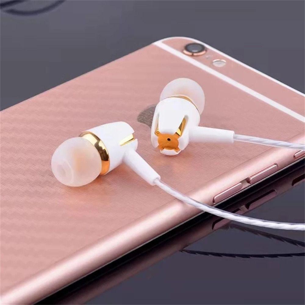 HiFi Sound Noise Cancelling With Mic 3.5mm Wired Earphone Phone Headset In-ear Earphone Earbuds