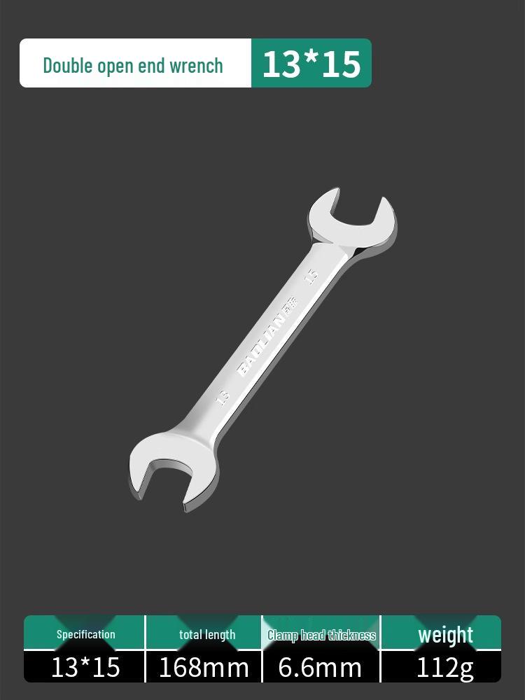 Doppelkopf-Maulschlüssel-Set - Polierte Oberfläche, Kleines Werkzeugset für Zuhause, 8-10mm Steckschlüssel-Helfer