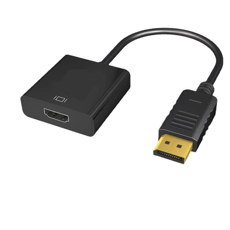 

Конвертер DP в HDMI HD для настольного компьютера, ноутбука, видеокарты, телевизора и проектора 1080P large shell чёрный