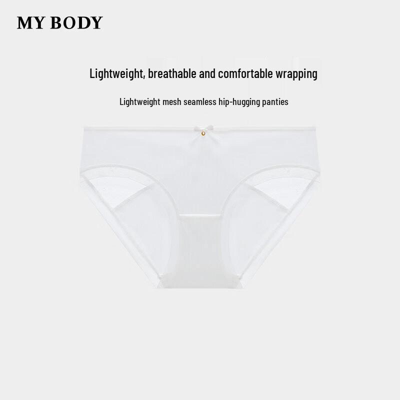 Женские бесшовные шорты-боксеры с кружевом mybody L