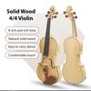 Astonvilla 4/4 Violin Spruce Top Maple Craft Tiger Stripe Ebony Parts Handcrafted 4/4 Violin with