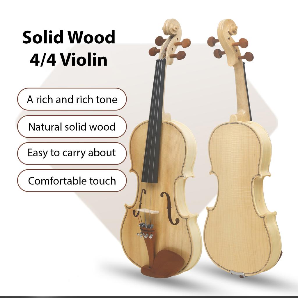 Astonvilla 4/4 Violin Spruce Top Maple Craft Tiger Stripe Ebony Parts Handcrafted 4/4 Violin with