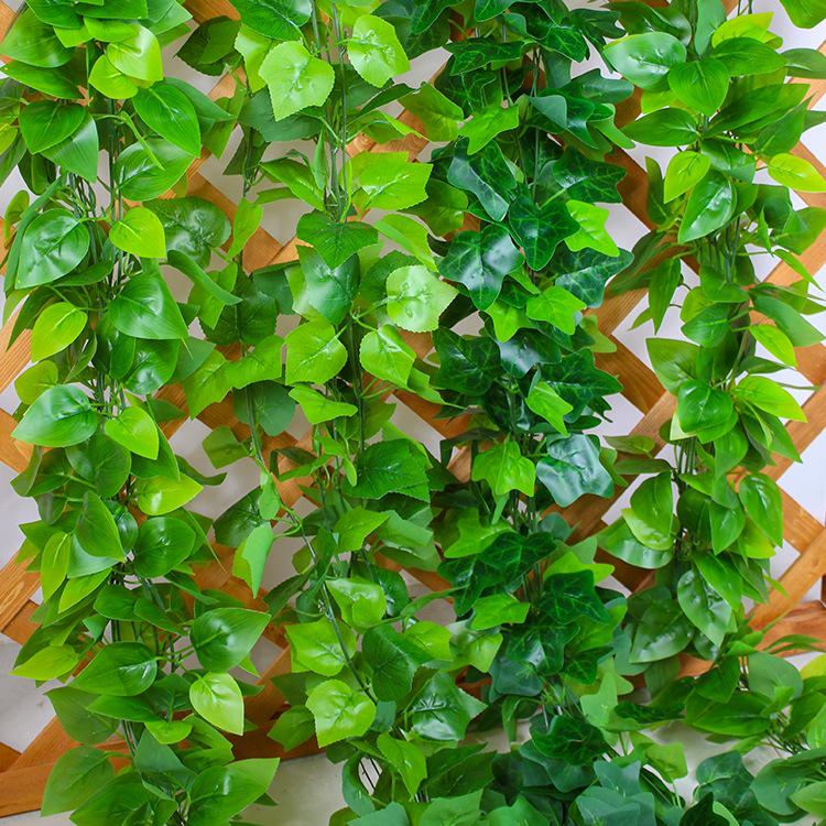 Rattan Pothos Artificial Leaf Vine for Indoor AC and Water Pipe Decoration
