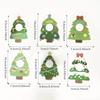 60/90pcs, Christmas Cute Tree Lollipop Decoration Card, Christmas Birthday Party Decoration, Candy Gift Bag Packaging Gift Card
