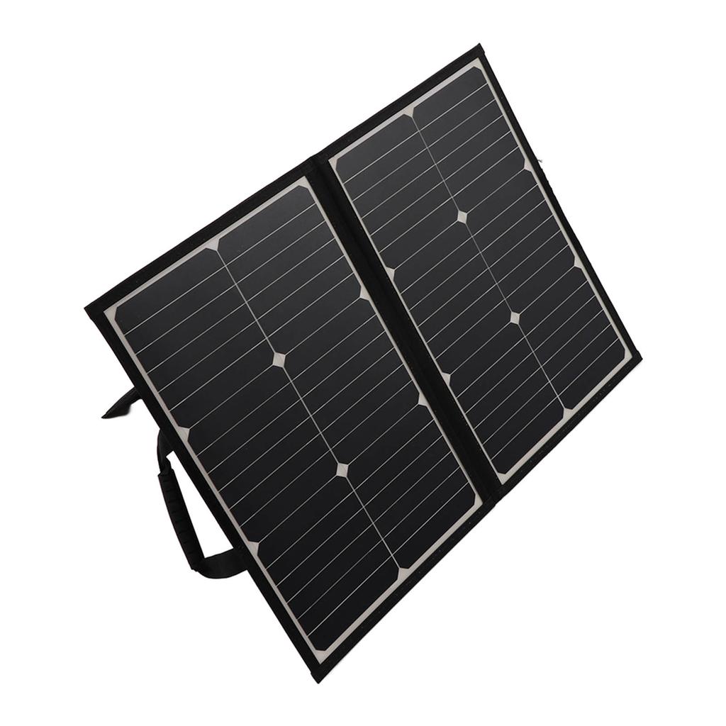 60W Portable Foldable Solar Panel Dual USB Ports Monocrystalline Silicon Solar Charger Kit