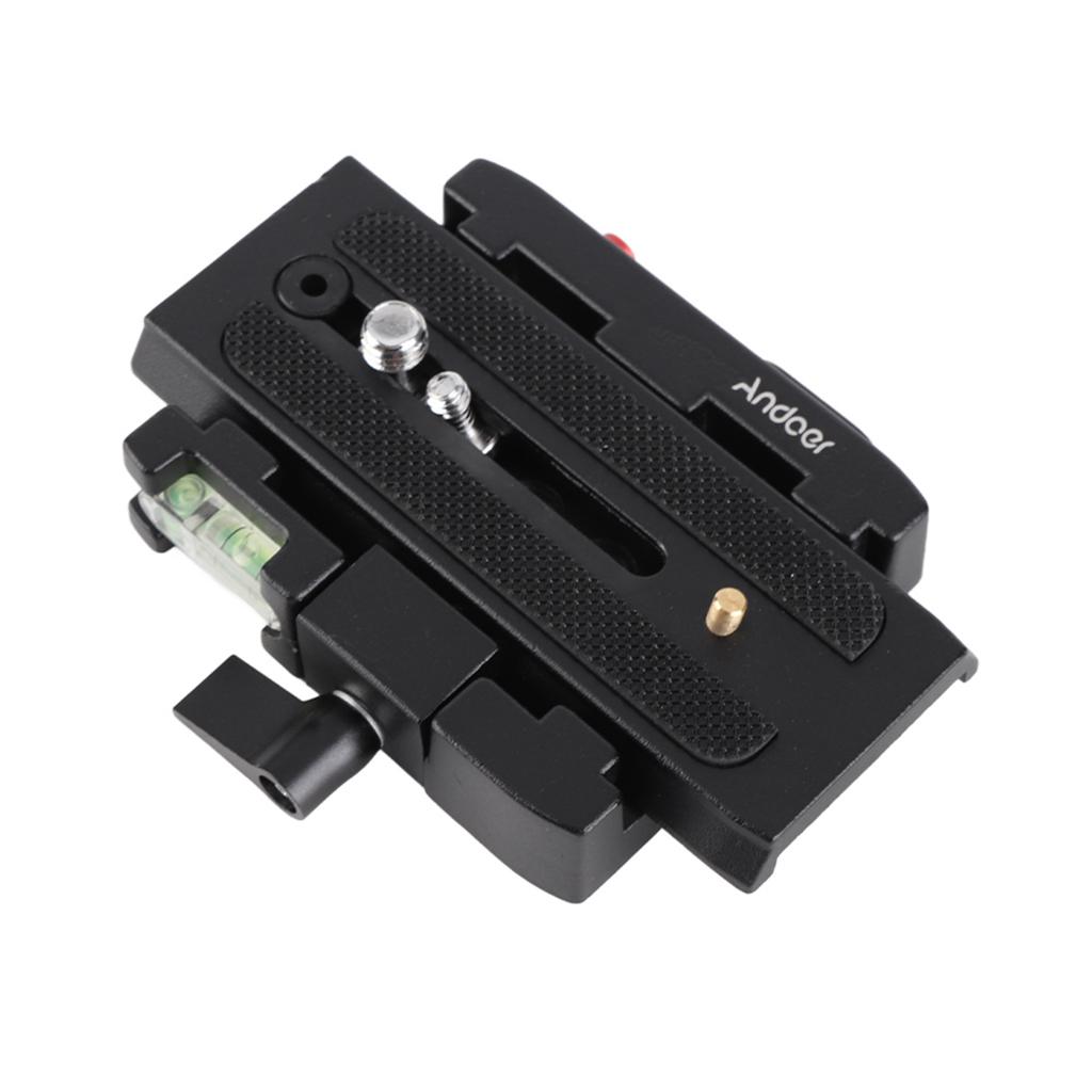 Camera Quick Release Kit Aluminum Alloy Tripod Quick Release Clamp Adapter with 1 4in and 3 8in Screw Hole for 501